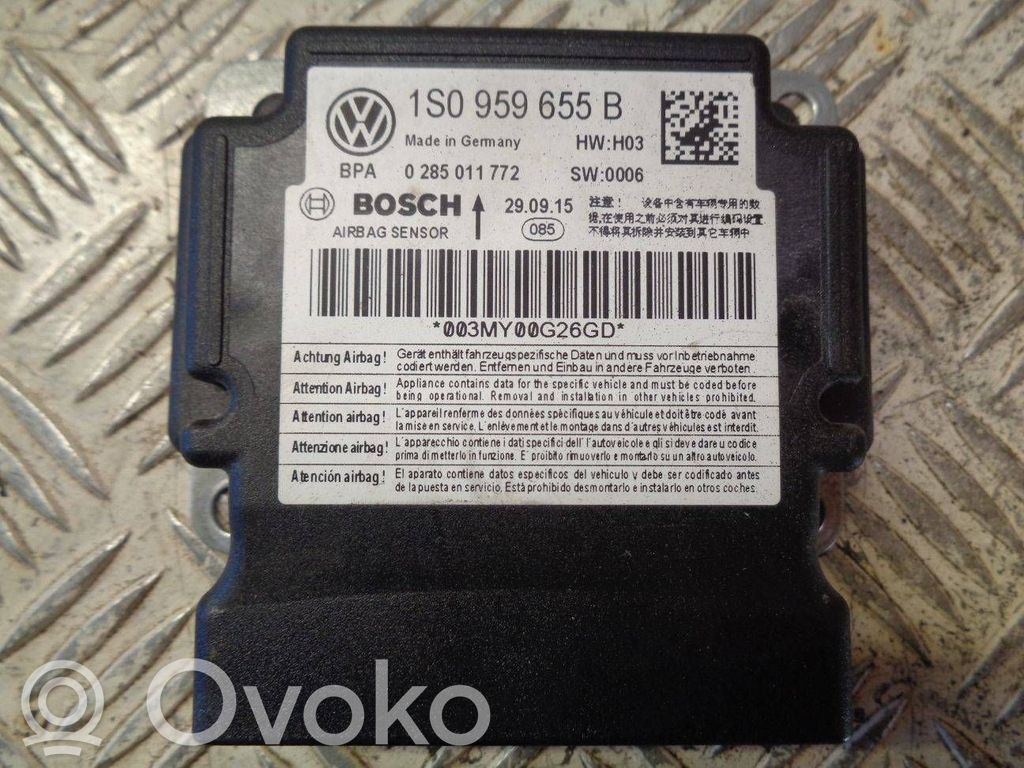 Seat Mii Airbag control unit/module 