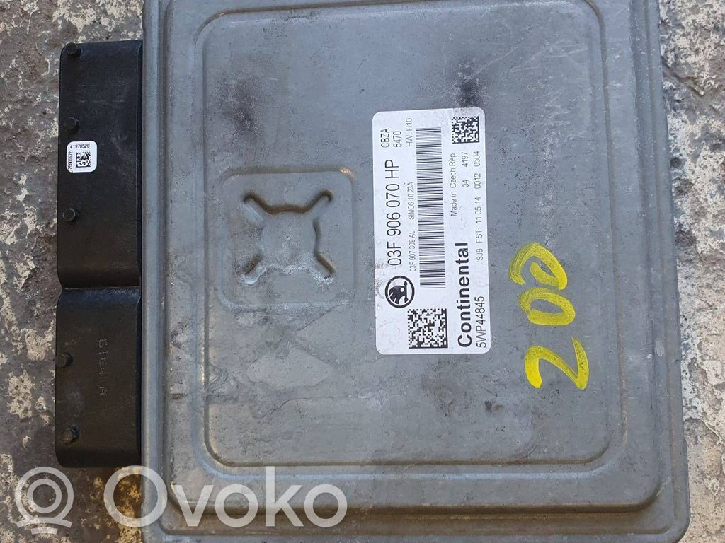 Engine control unit/module ECU   03F906079HB,5WPR44845,03L907309AL,03F906070N