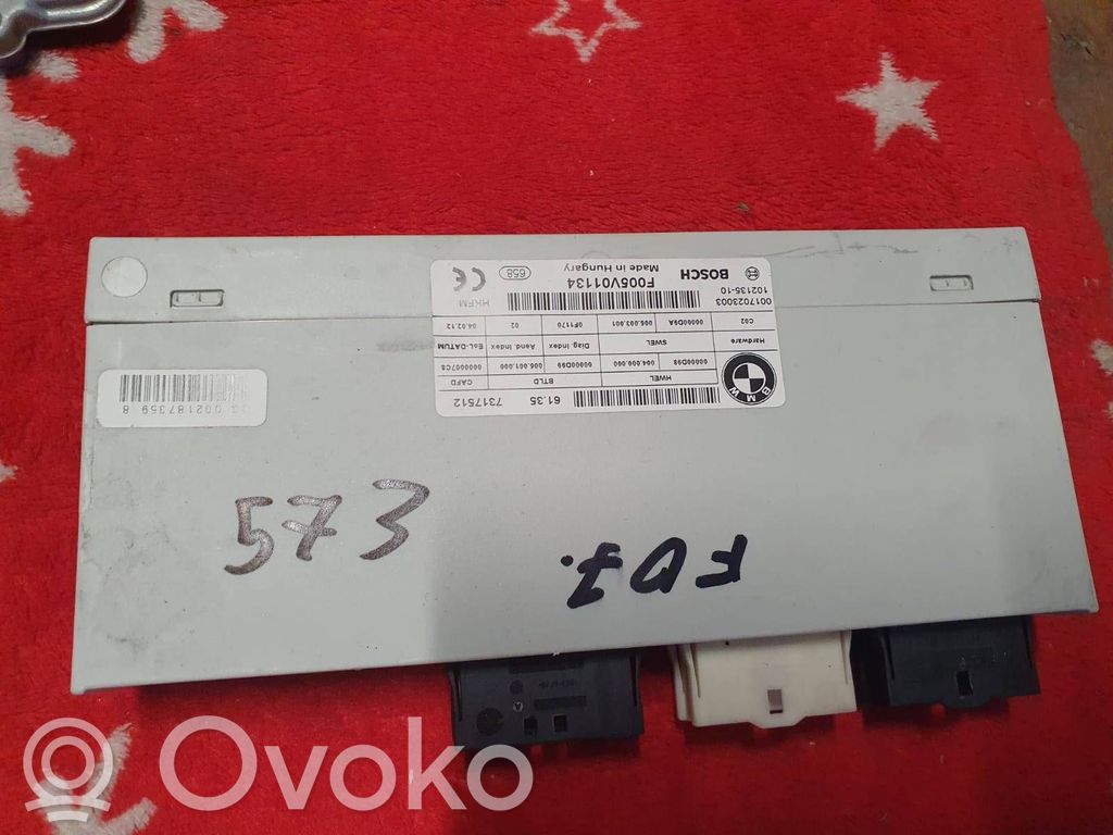 Tailgate/trunk control unit/module   7317512,F005V01134