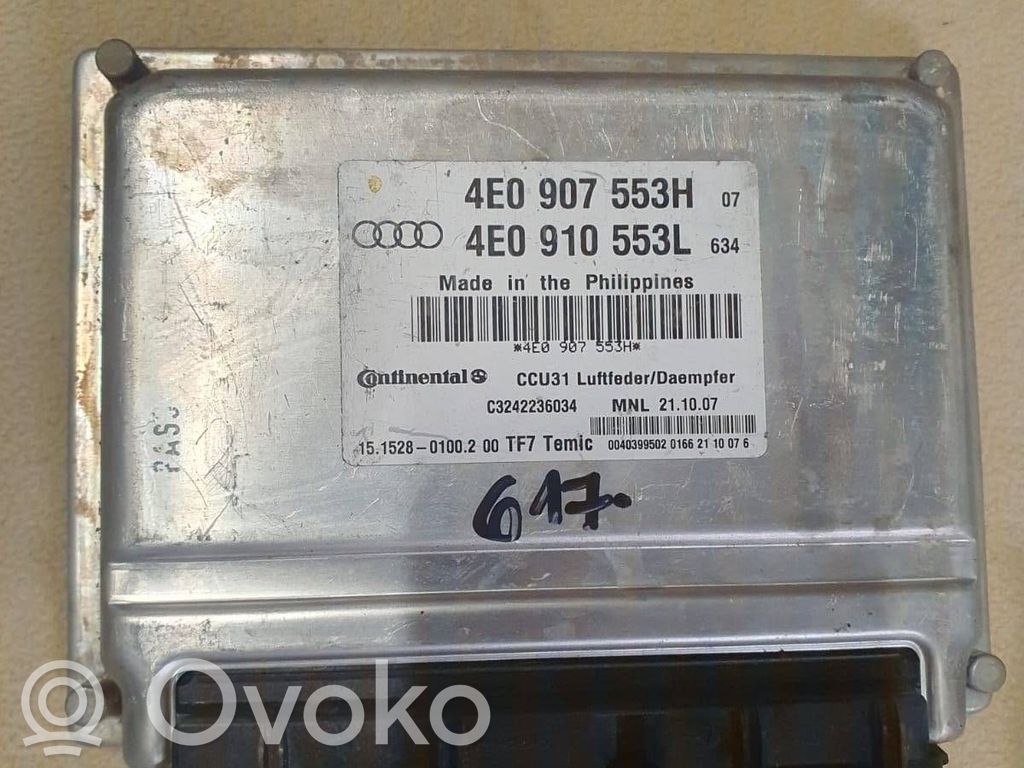 Audi A8 S8 D3 4E Suspension control unit/module 