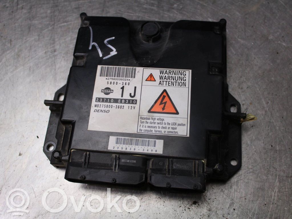 Nissan Navara D40 Unitate/modul comandă injecție 