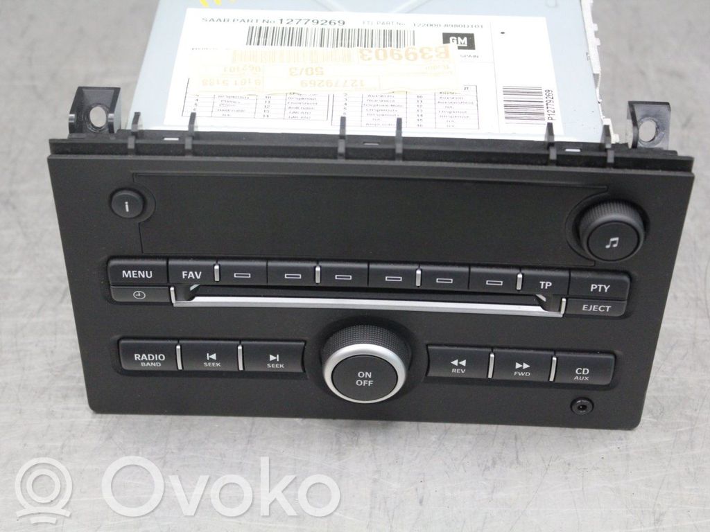 Saab 9-3 Ver2 Panel / Radioodtwarzacz CD/DVD/GPS 