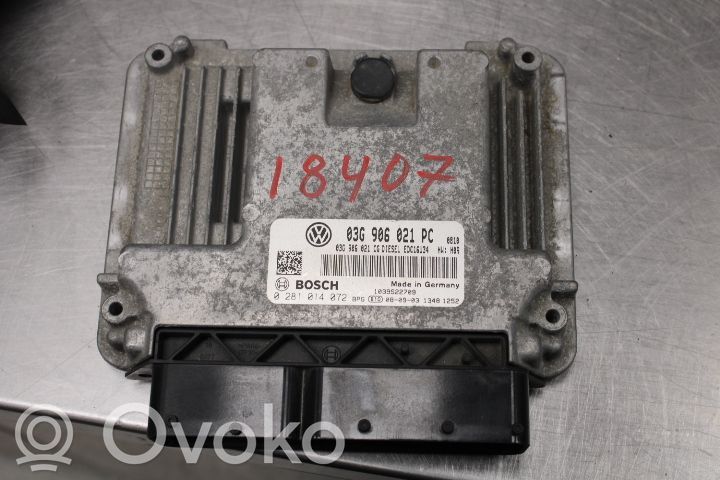 Unité de commande / module d'injection   03G906021PC,0281014372