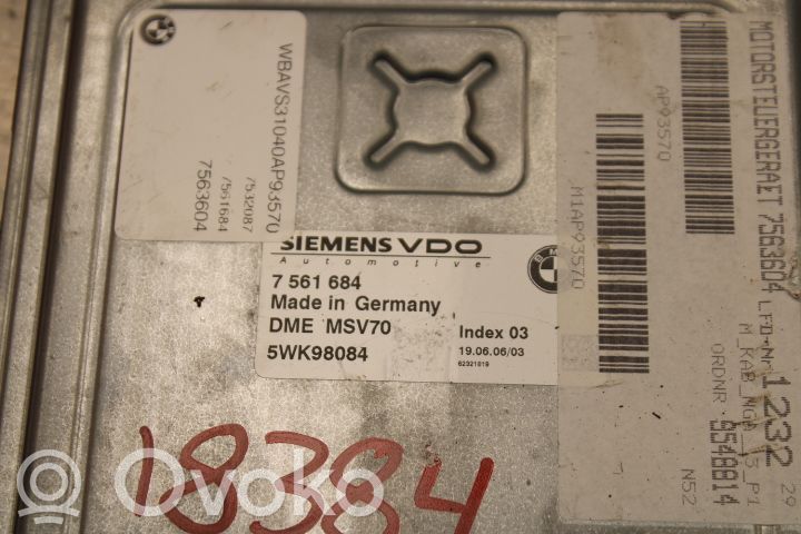 Unité de commande / module d'injection   7561684,5WK98084