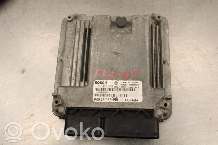 Injection control unit/module   0281013693,P05187449AB