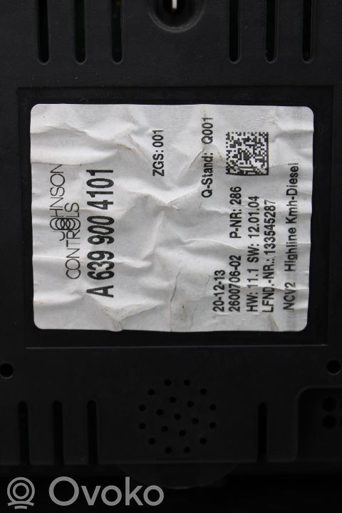 Mercedes-Benz Vito Viano W639 Compteur de vitesse tableau de bord 