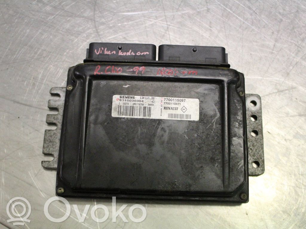Unité de commande / module d'injection   7700115097,S110030304C