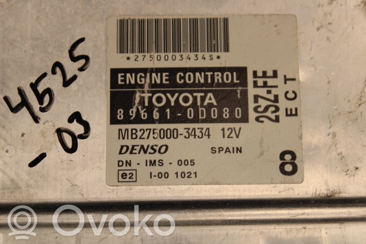 Toyota Yaris Injection control unit/module 