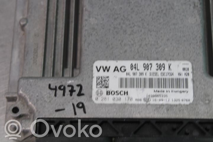 Unité de commande / module d'injection   0281030170,04L907309K
