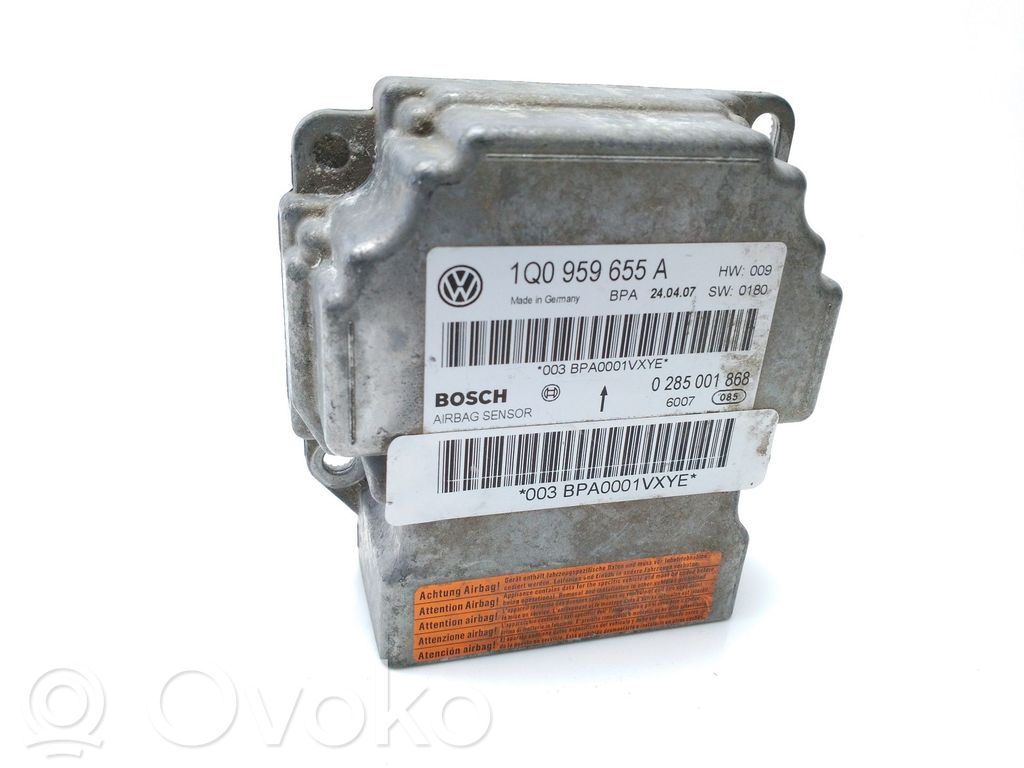Volkswagen Eos Module de contrôle airbag 