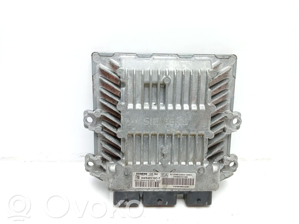 Engine control unit/module   5WS40110CT,9653447480
