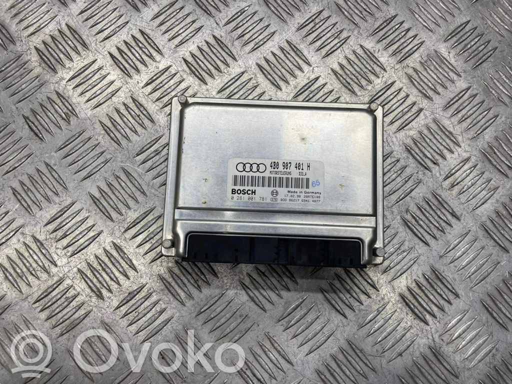 Engine control unit/module   4B0907401H,28RTE188,0281001781