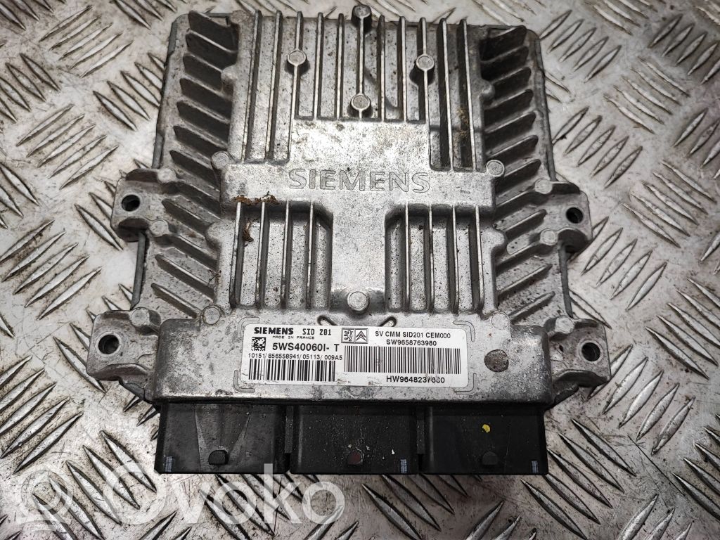 Engine control unit/module   9658763980,5WS400601T,9648237680