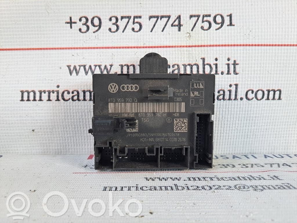 Audi A4 S4 B8 8K Unidad de control/módulo de la puerta 