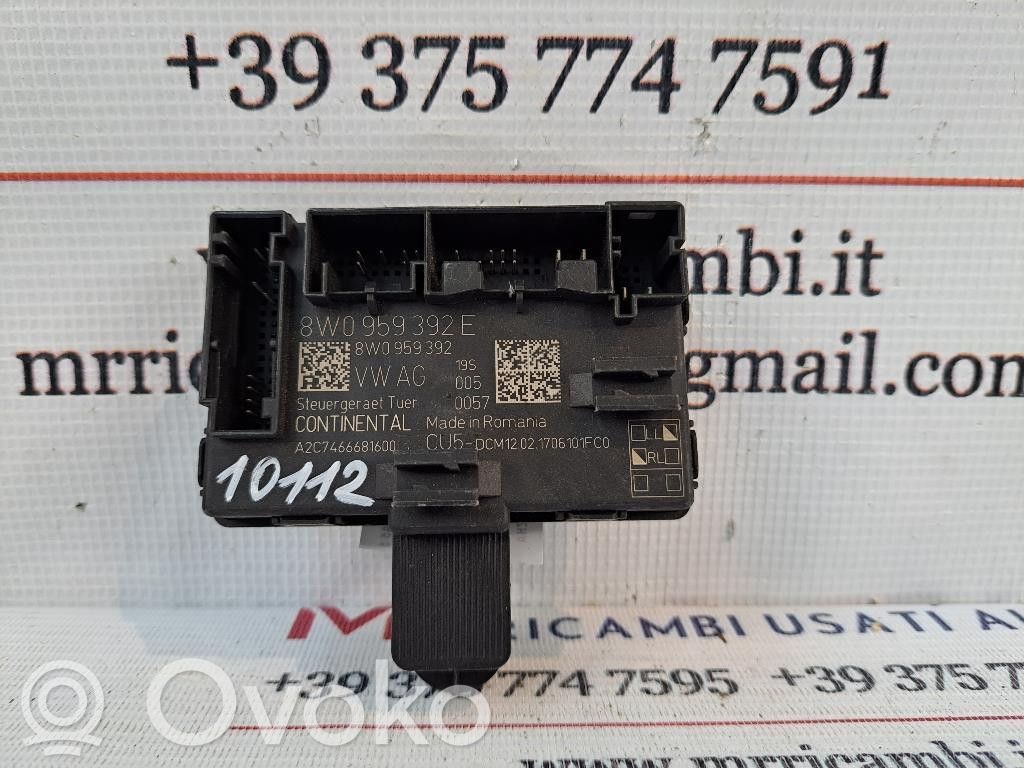 Audi A4 S4 B9 Unité de commande module de porte 