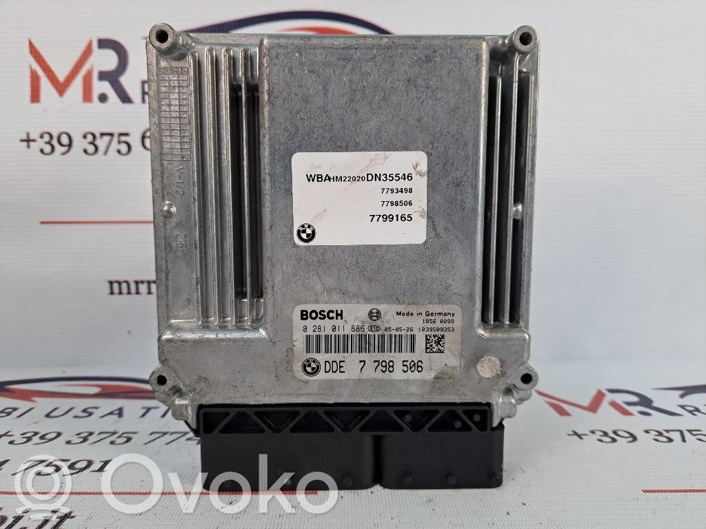 BMW 7 E65 E66 Unitate/modul de control motor 