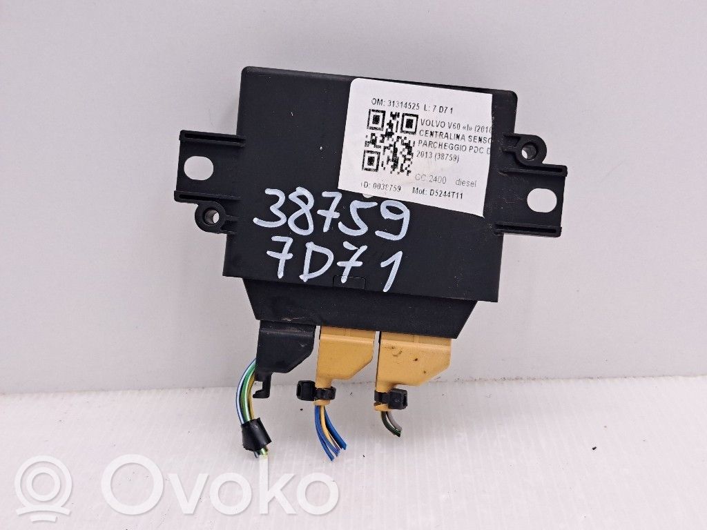Volvo V60 Parking PDC control unit/module 