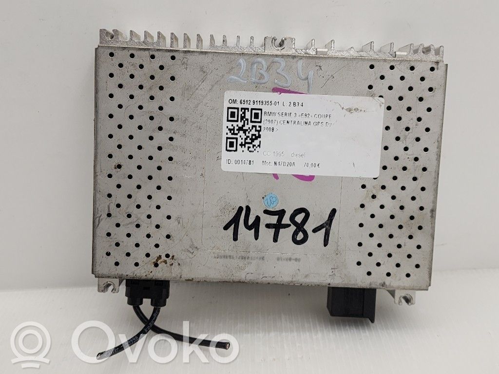 Unité / module navigation GPS   6512911935501,6512911935501,N47D20A