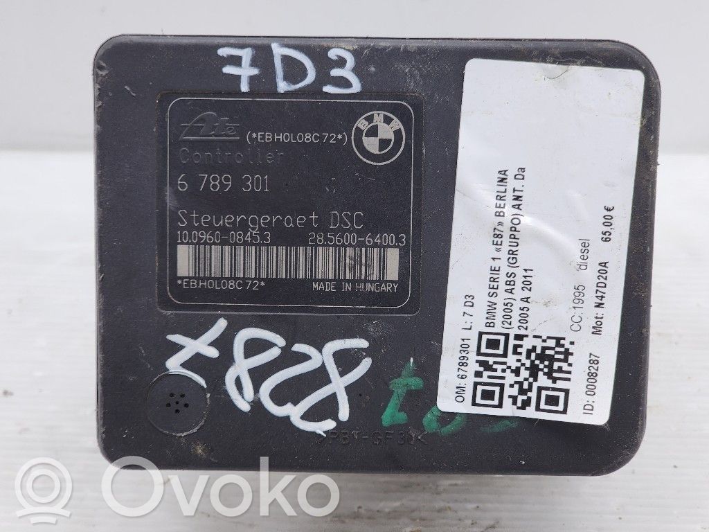 ABS Steuergerät   6789301,6789301,N47D20A