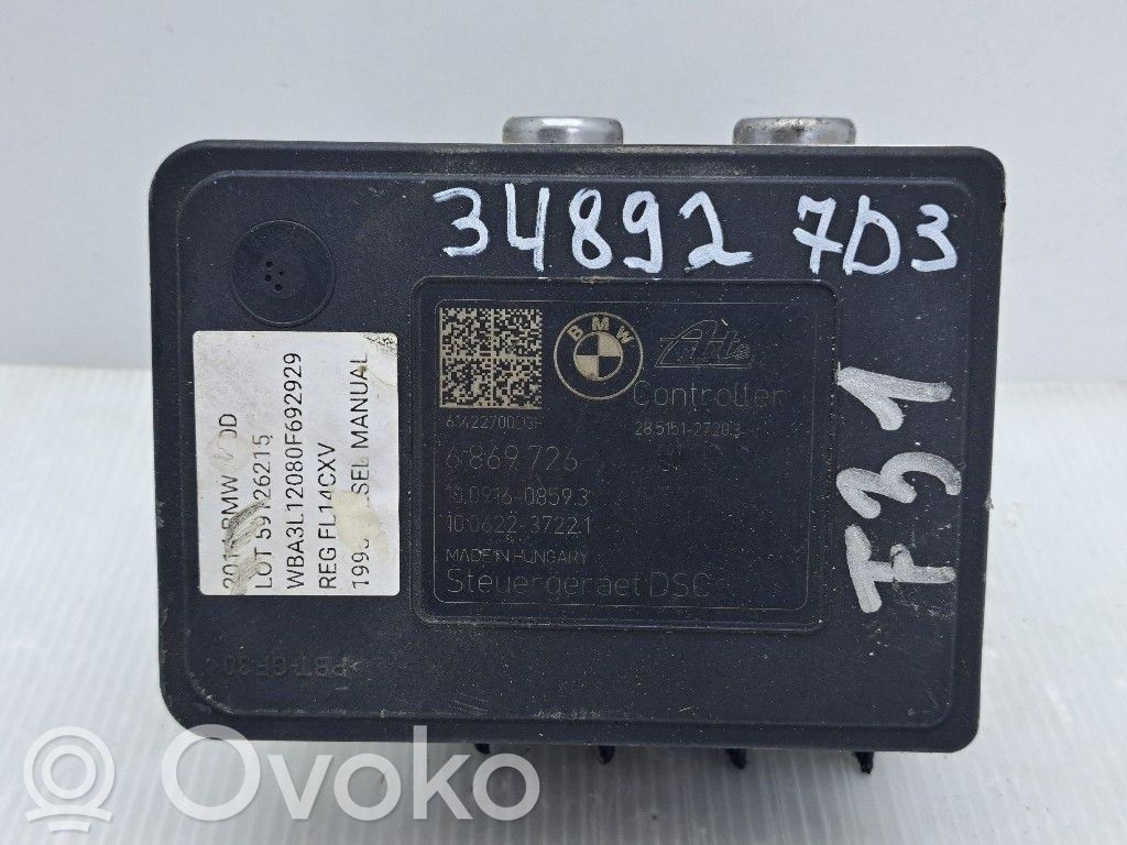 BMW 3 F30 F35 F31 Pompa ABS 