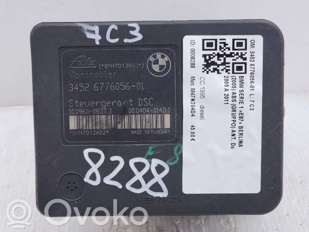 BMW 1 E81 E87 Pompă ABS 