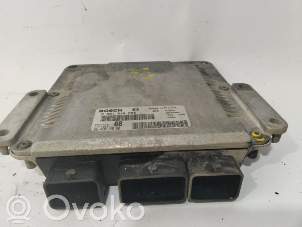 Unidad de control/módulo ECU del motor   9642014980