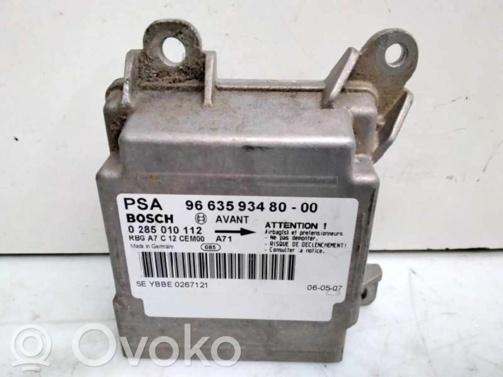 Peugeot 207 Centralina/modulo airbag 