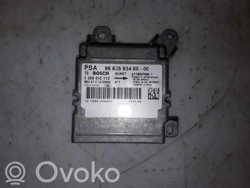 Peugeot 207 Unitate/modul de comandă airbaguri 