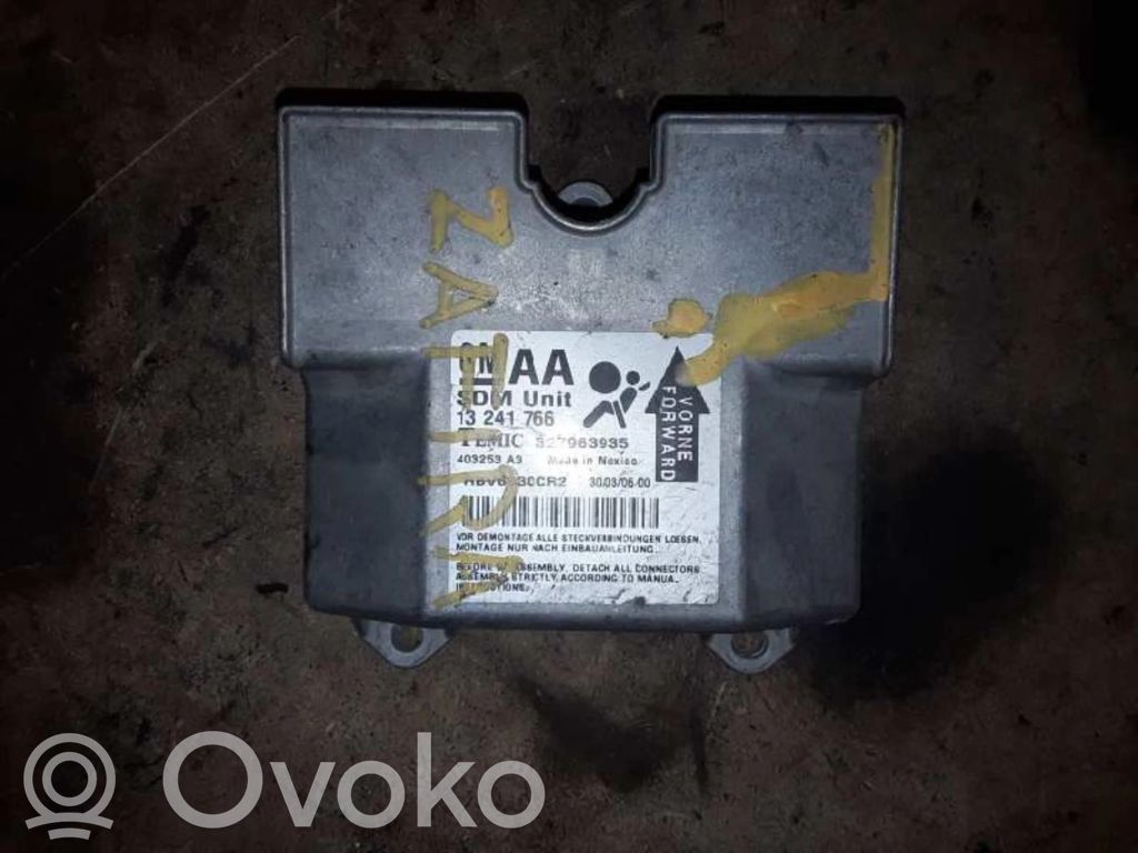 Opel Zafira B Unitate/modul de comandă airbaguri 
