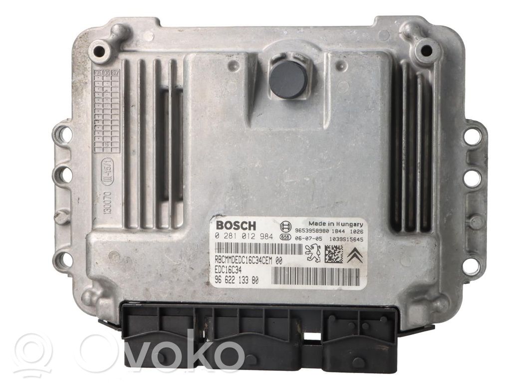 Unité de commande, module ECU de moteur   9662213380