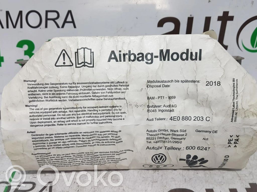 Audi A8 S8 D3 4E Türairbag vorne 