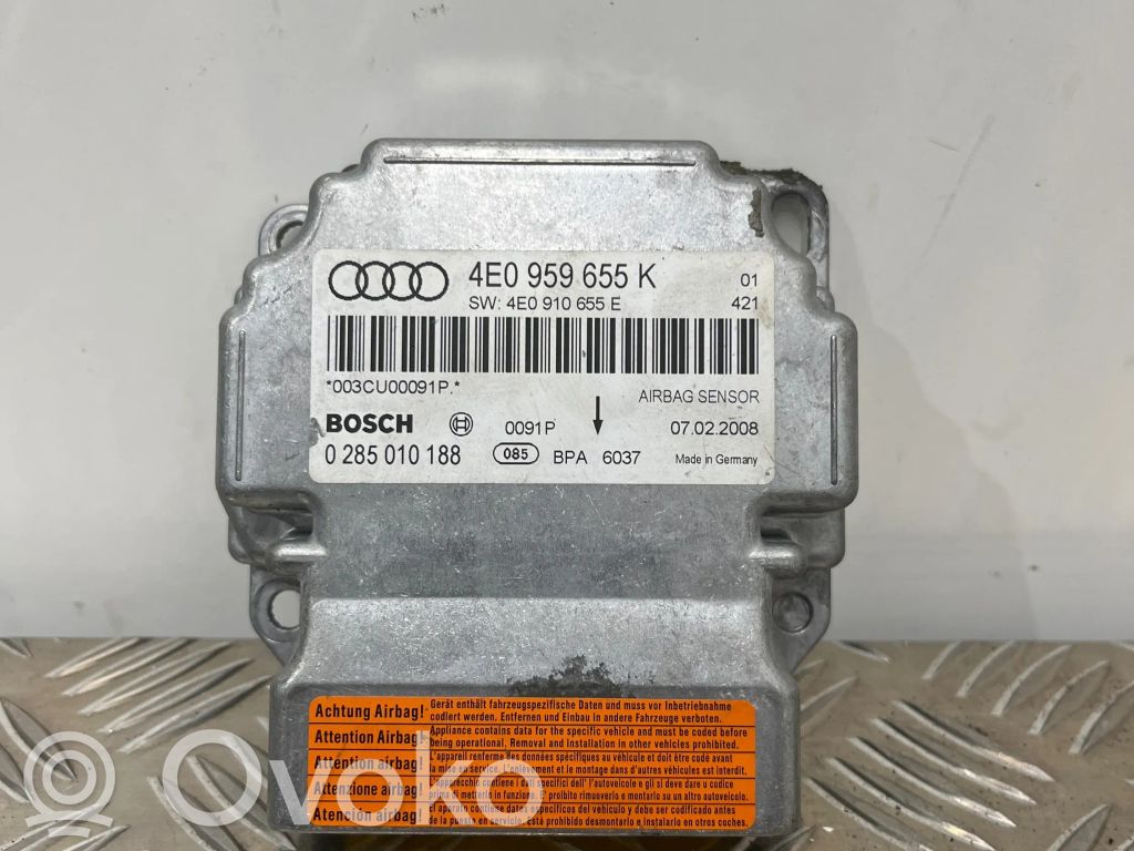 Audi A8 S8 D3 4E Unidad de control/módulo del Airbag 