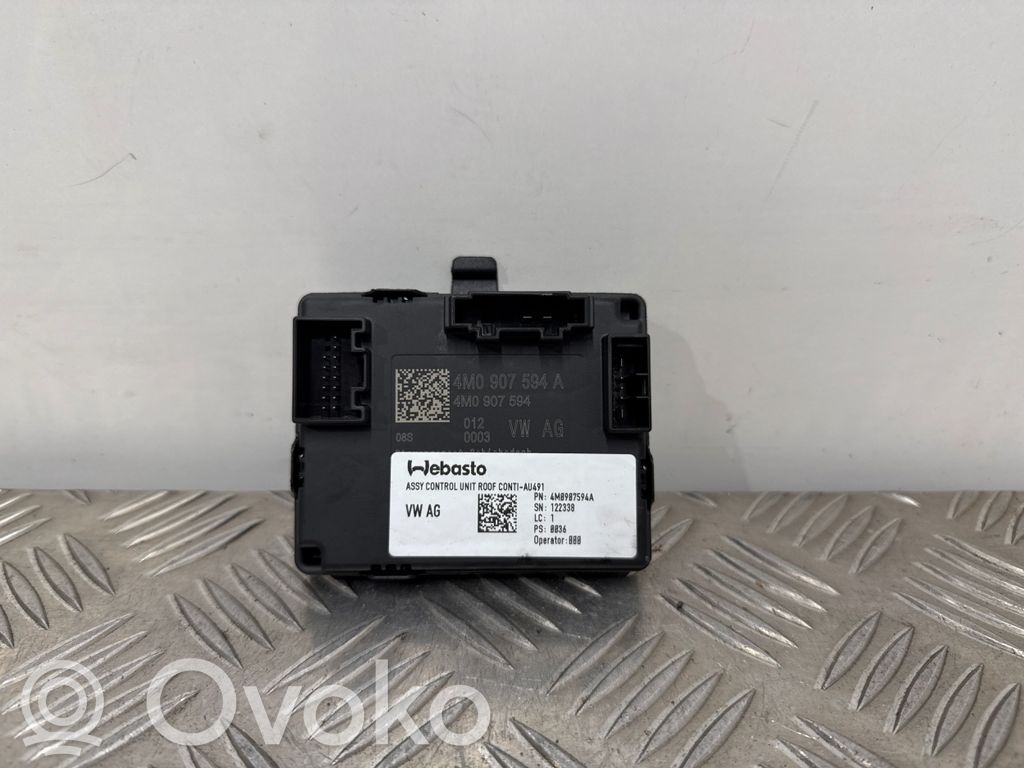 Audi A4 S4 B9 8W Unité de commande / module de toit ouvrant 