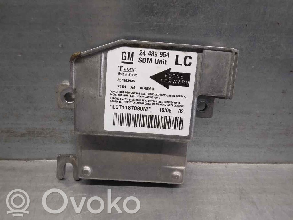 Opel Corsa C Unidad de control/módulo del Airbag 