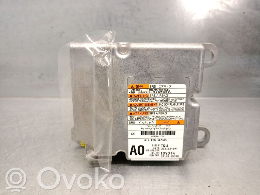 Toyota Avensis T270 Unitate/modul de comandă airbaguri 
