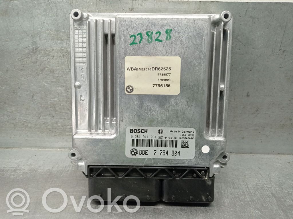 BMW 7 E65 E66 Блок управления двигателем 
