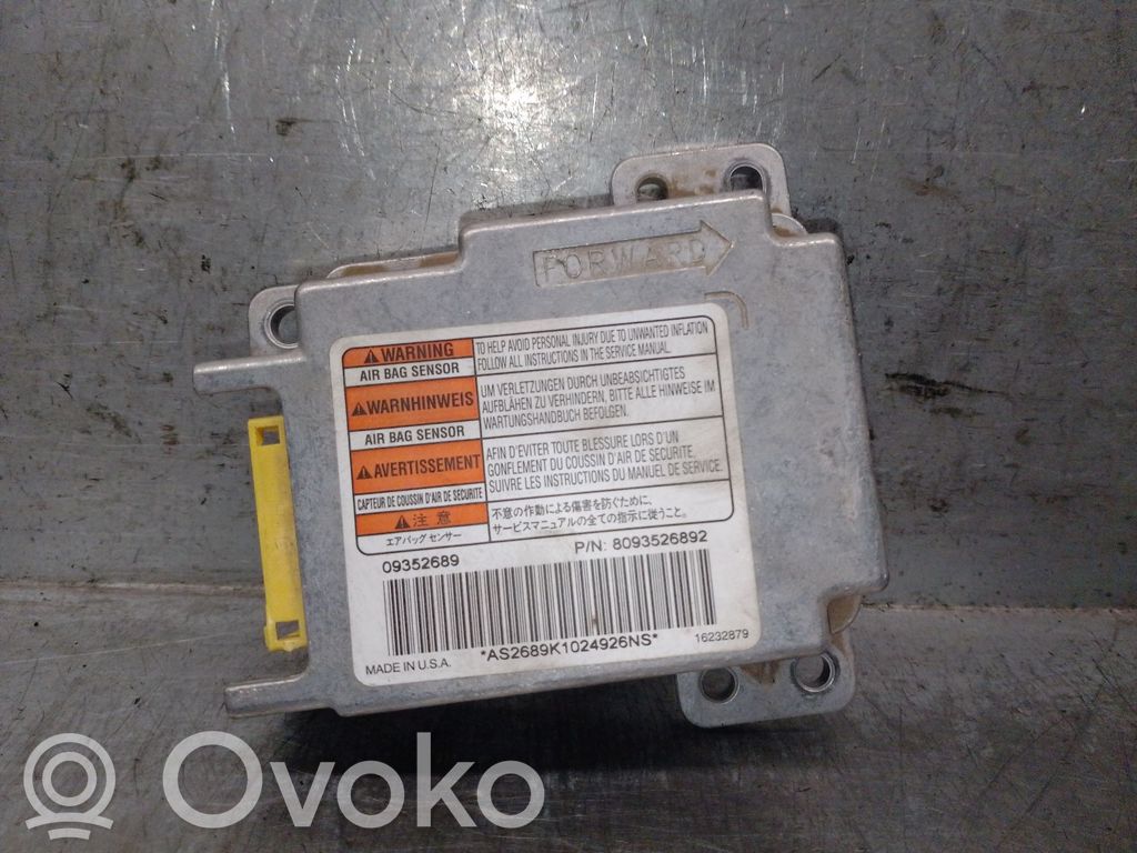 Opel Frontera B Gaisa spilvenu vadības bloks 