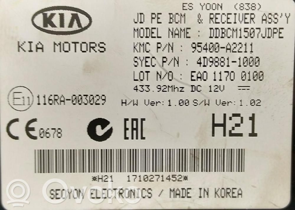 KIA Ceed Other control units/modules 