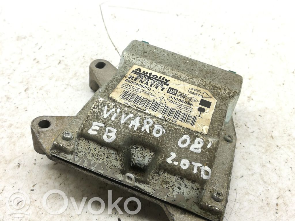 Opel Vivaro Airbag control unit/module 