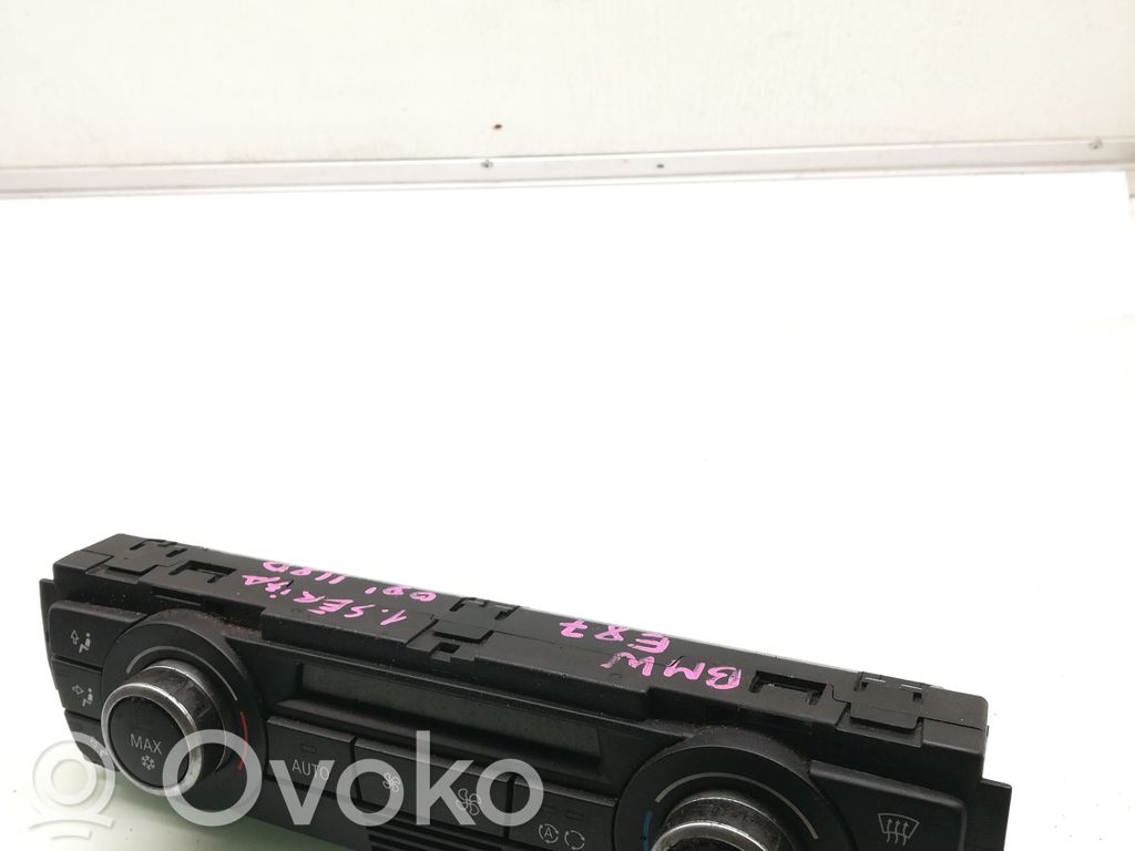 BMW 1 E81 E87 Climate control unit 