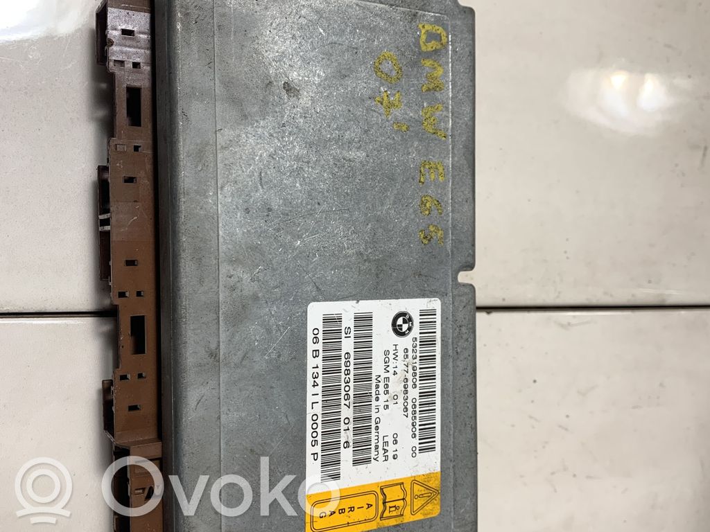BMW 7 E65 E66 Unidad de control/módulo del Airbag 