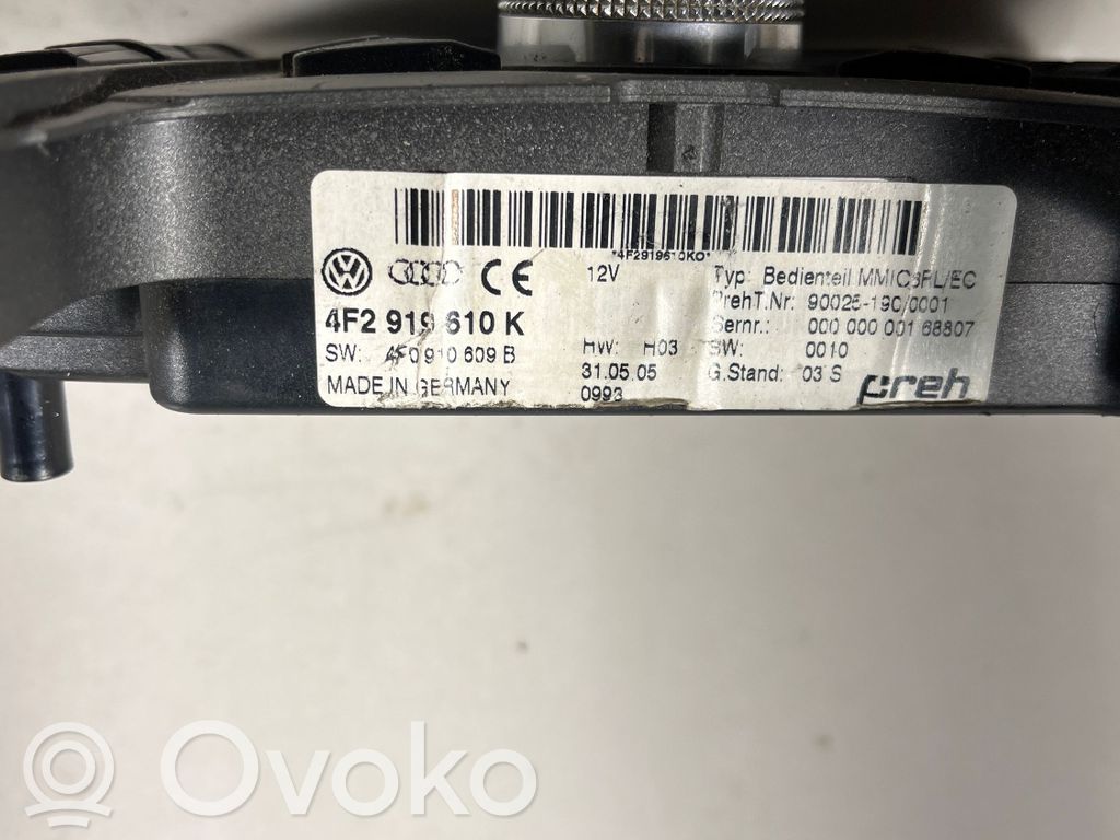 Audi A6 S6 C6 4F Modul comenzi multimedia 