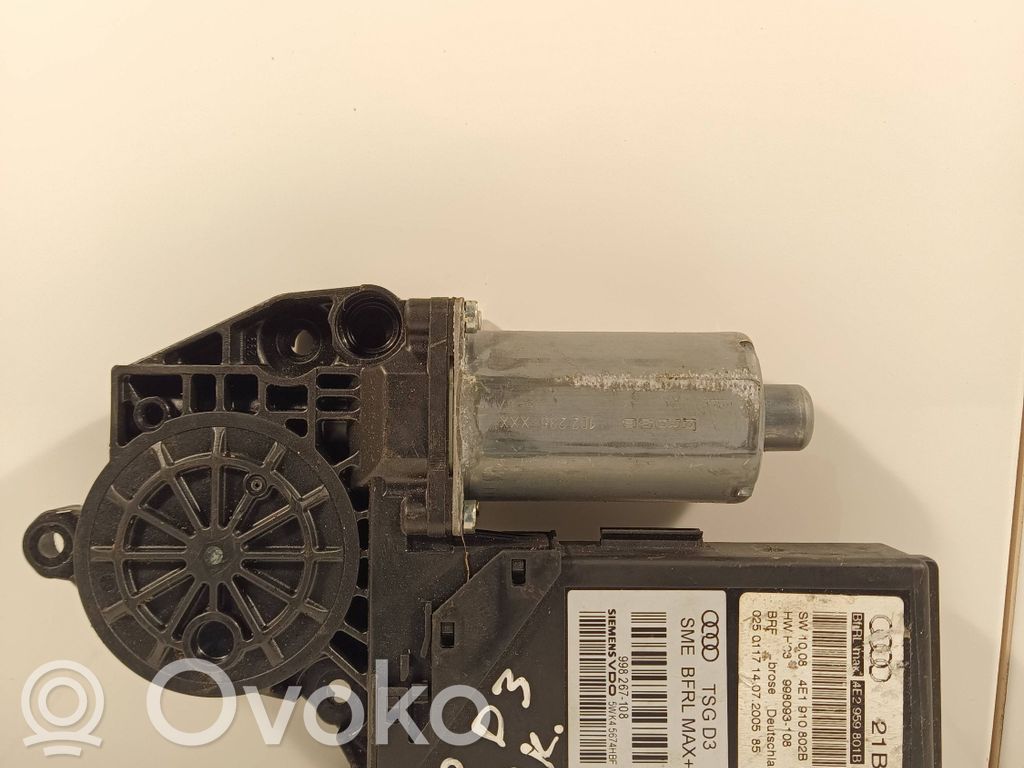 Audi A8 S8 D3 4E Front door window regulator motor 