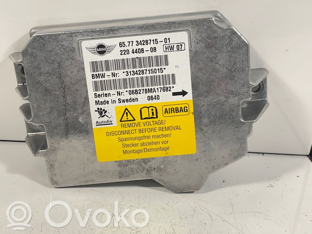 Mini One - Cooper Coupe R56 Sterownik / Moduł Airbag 
