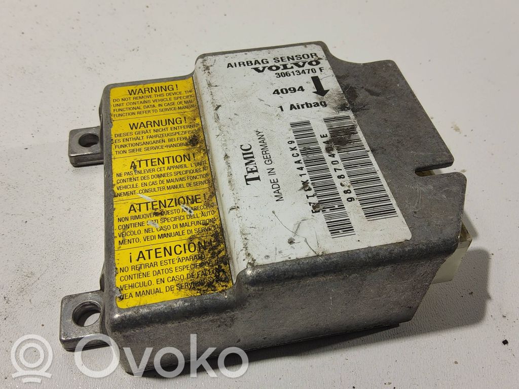 Volvo S40, V40 Airbag control unit/module 