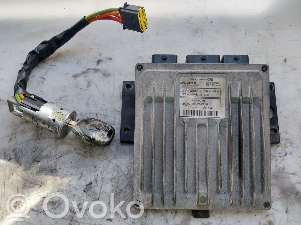 Engine ECU kit and lock set   STARTUPKIT,7701471220,7701205592,80945A,8200212348,HOM8200222917,IGNITIONLOCK