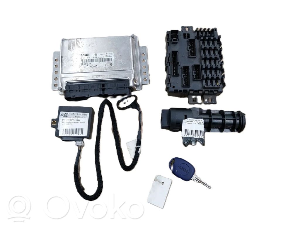 Fiat Multipla Engine ECU kit and lock set 