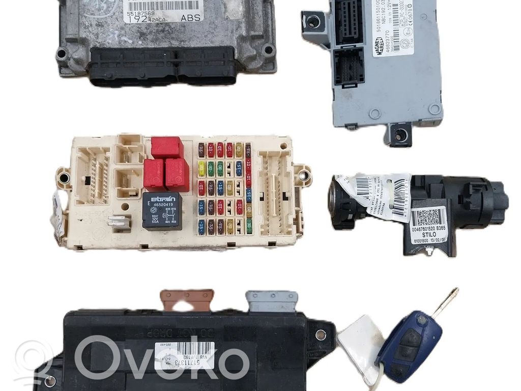 Fiat Stilo Engine ECU kit and lock set 