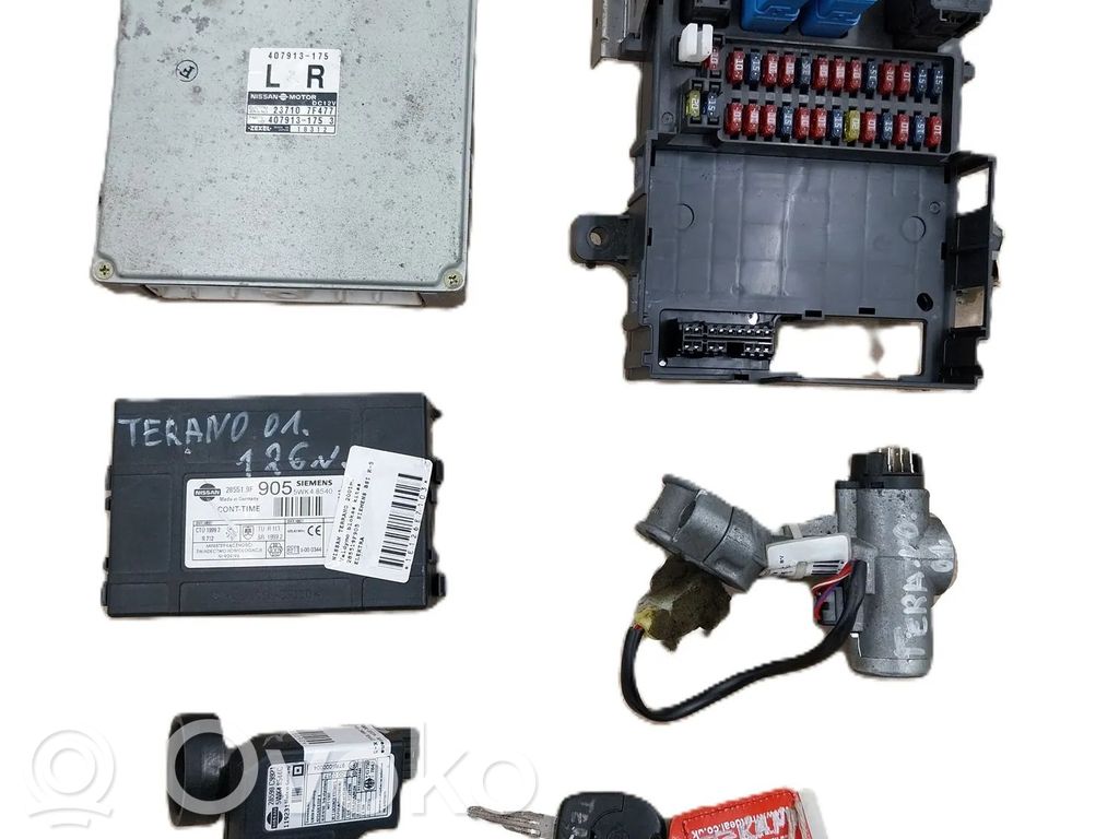 Nissan Terrano Engine ECU kit and lock set 