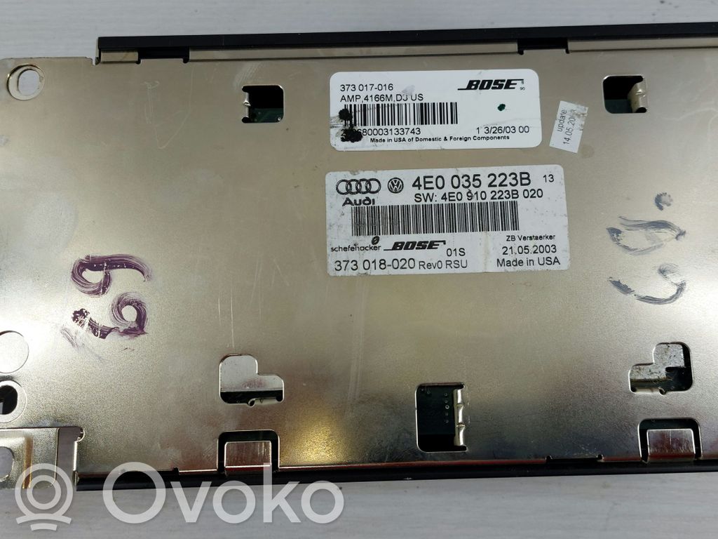 Audi A8 S8 D3 4E Audio HiFi garso valdymo blokas 